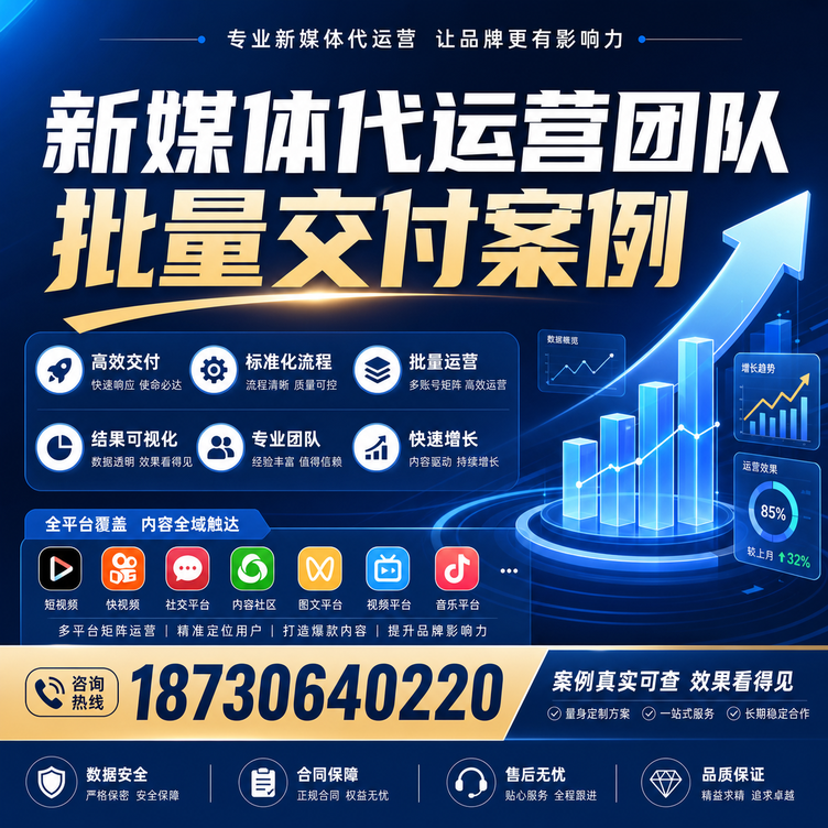 嘉峪关代运营公司多客户账号批量高效交付案例